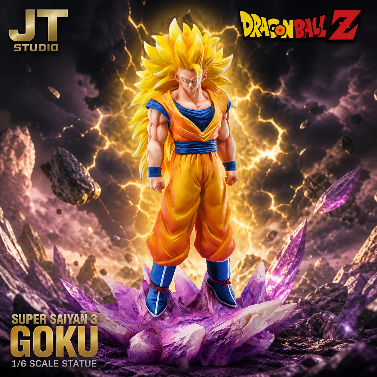 Resin Art Goku - Gloednieuwe JT Studio 37cm Juann Dragon