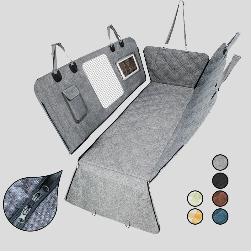 

Detachable Waterproof Car Pet Mat for Trunk, Thickened Dog Car Mat In The Back, Anti-Slip Pet Car Cushion with Storage Bag