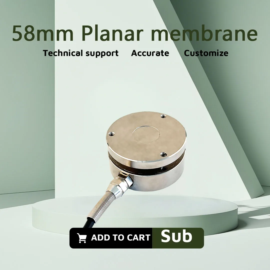 58mm 로드셀 평면 다이어프램 중량 센서 전자 저울 10KG 20KG 50KG 100KG 200KG 교육 과학 기술