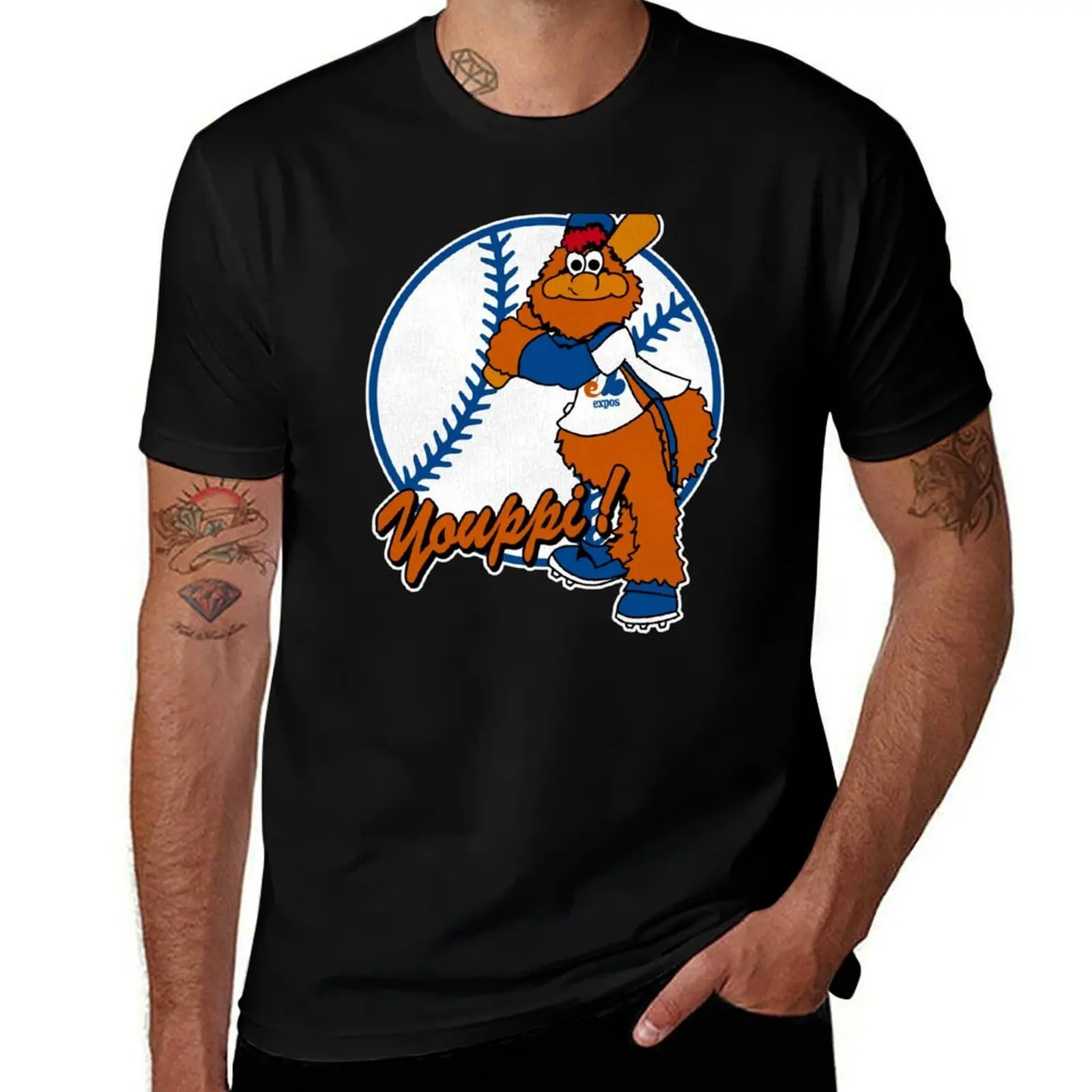 

Defunct Youppi Montreal Baseball Mascot T-Shirt tees Clothing cute clothes oversized graphic tee workout shirts for men