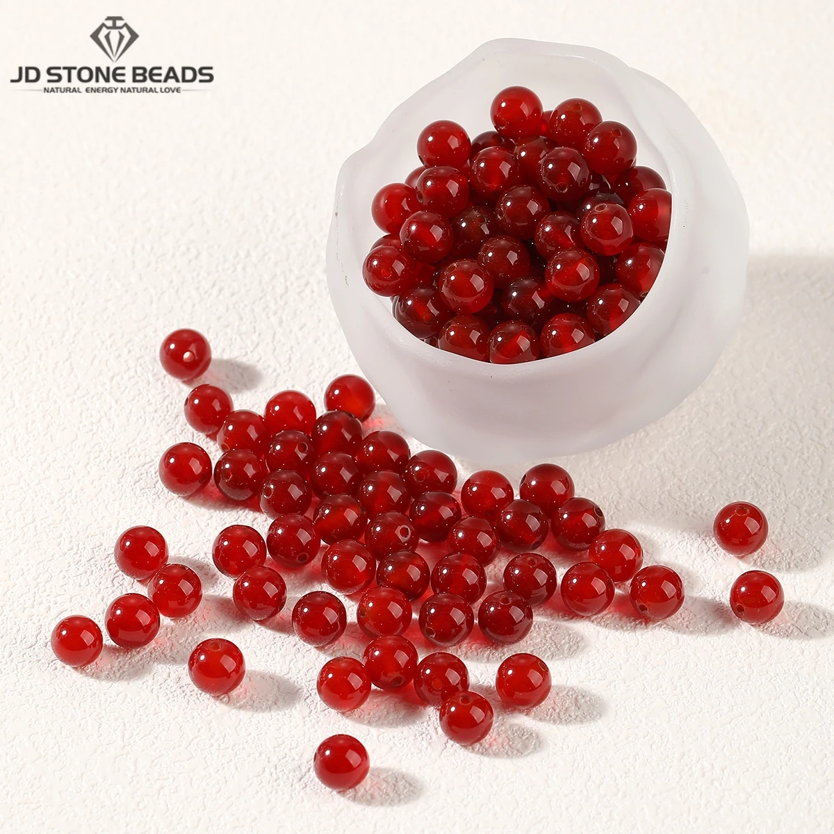 

10 шт./лот натуральный камень темно-красный агат бусина круглая свободная бусина-разделитель 6 8 10 мм для изготовления ювелирных изделий DIY браслет ожерелье аксессуар