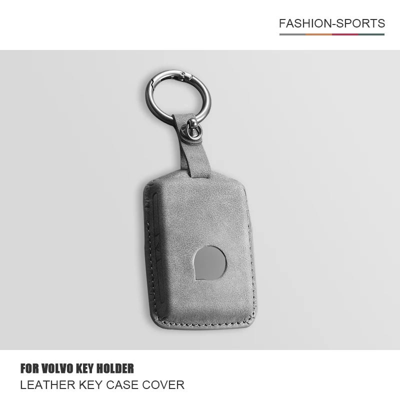 

Leather Car Key Case Cover Holder Bag Shell For Volvo XC60 XC40 XC90 S90 V60 S60 V90 C40 Key Protector Fob Keychain Accessories