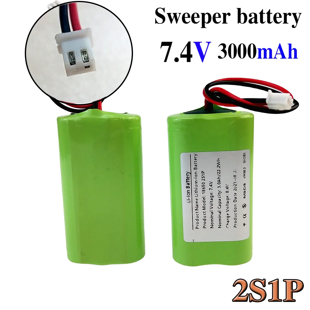 

18650 lithium-ion battery 7.4V 2S1P 3000mAh battery pack suitable for various electric toy drones Rechargeable lithium batteries