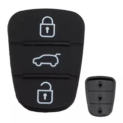 3 pulsanti Remote Car Key Shell Pad in gomma per HYUNDAI KIA I20 I30 Ix35 Ix20 Rio Key Case Fob Case Cover