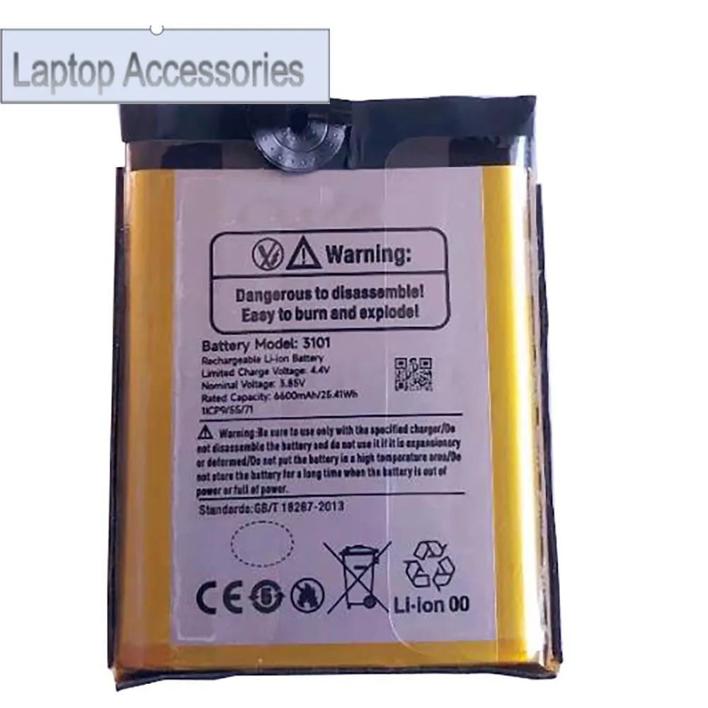 F Battery For Ulefone For Armor 15 3101 6600mAh 3.85V 25.41Wh New