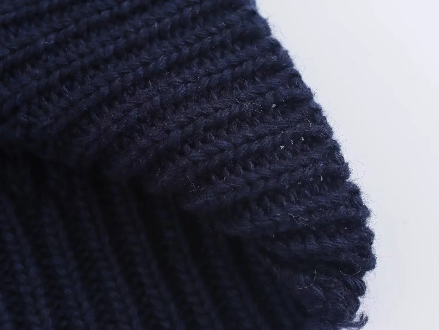 2025 CHILL Herfst Winter Rits Revers Kraag Rib Gebreide Trui Vrouwen Losse Dikke Truien Oversized Jumper Marine