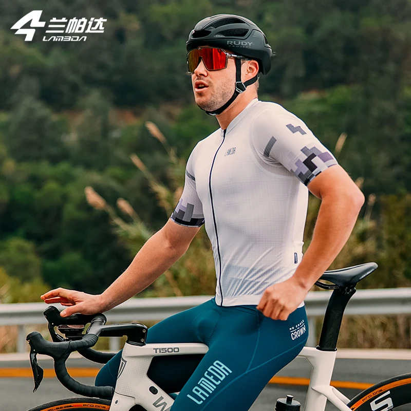 LAMEDA Summer Men Cycling  Jersey Bike Clothing Breathable Short Sleeve Bicycle Shirt for Men Mountain Jersey Sporweart Clothing