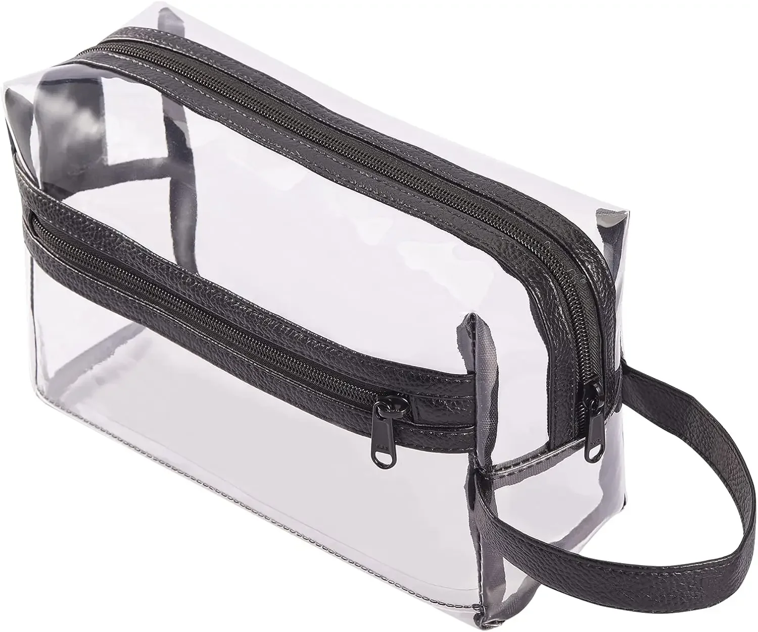 Прочные прозрачные дорожные косметички для туалетных принадлежностей, прозрачная сумка для бритья, водостойкая косметичка-органайзер с застежкой-молнией и