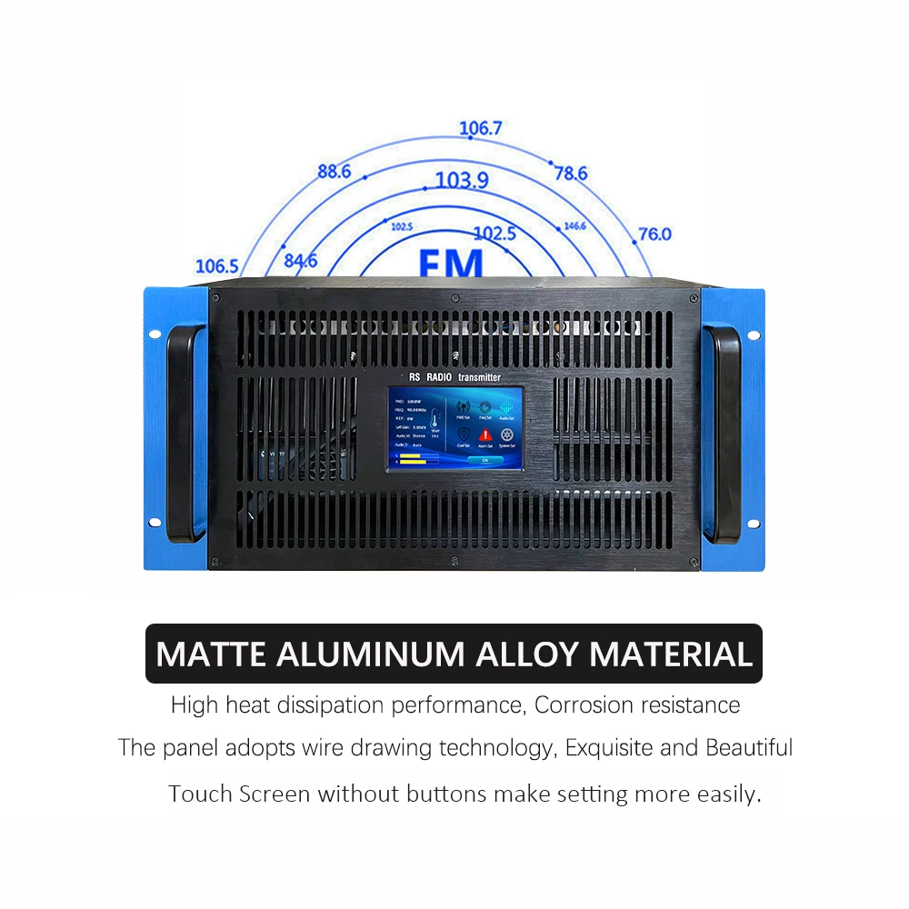 شاشة تعمل باللمس 4000 واط 4KW FM البث الارسال