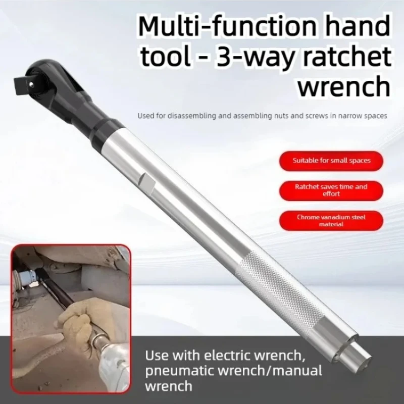 

Universal Offset Impact Extension Wrench High Torque Ratchet Tool for Automotive Tight Space Repair - DIY Professional Mechanics