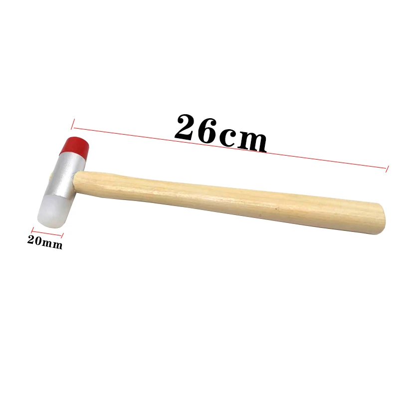 PDR King Tools Wooden Handle Nylon Hammer With Soft Tips For Car Dent Repair Tools Pdr King Kit