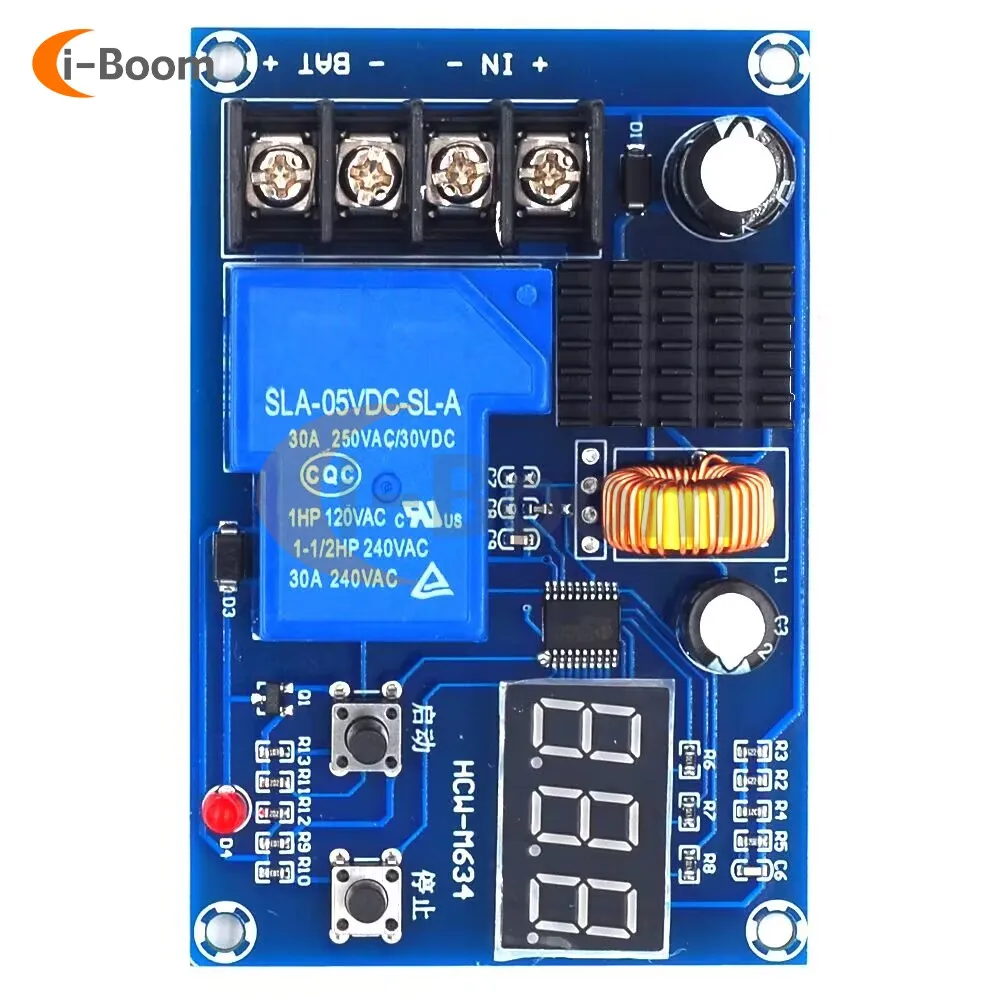 M634 Battery Charge Control Module DC 6V-60V Battery Protection Board Overcharge Protection Switch for Lithium Lead