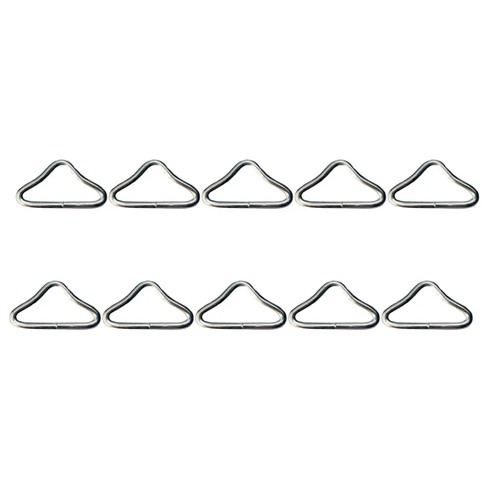 

Trampoline Triangle Rings Iron Buckles Galvanized Surface Accessories Kids Child Play Yard Net Replacement Parts