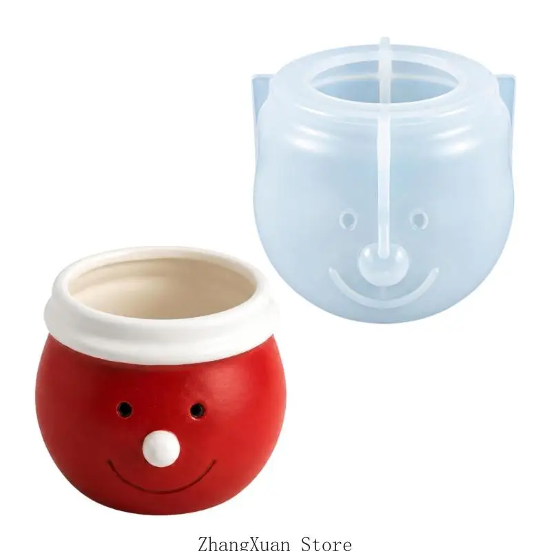 Feiertags-Schneemann-Gussform, Weihnachtscharakter-Kerzenform für Epoxidharz, 3 x – Detail 9