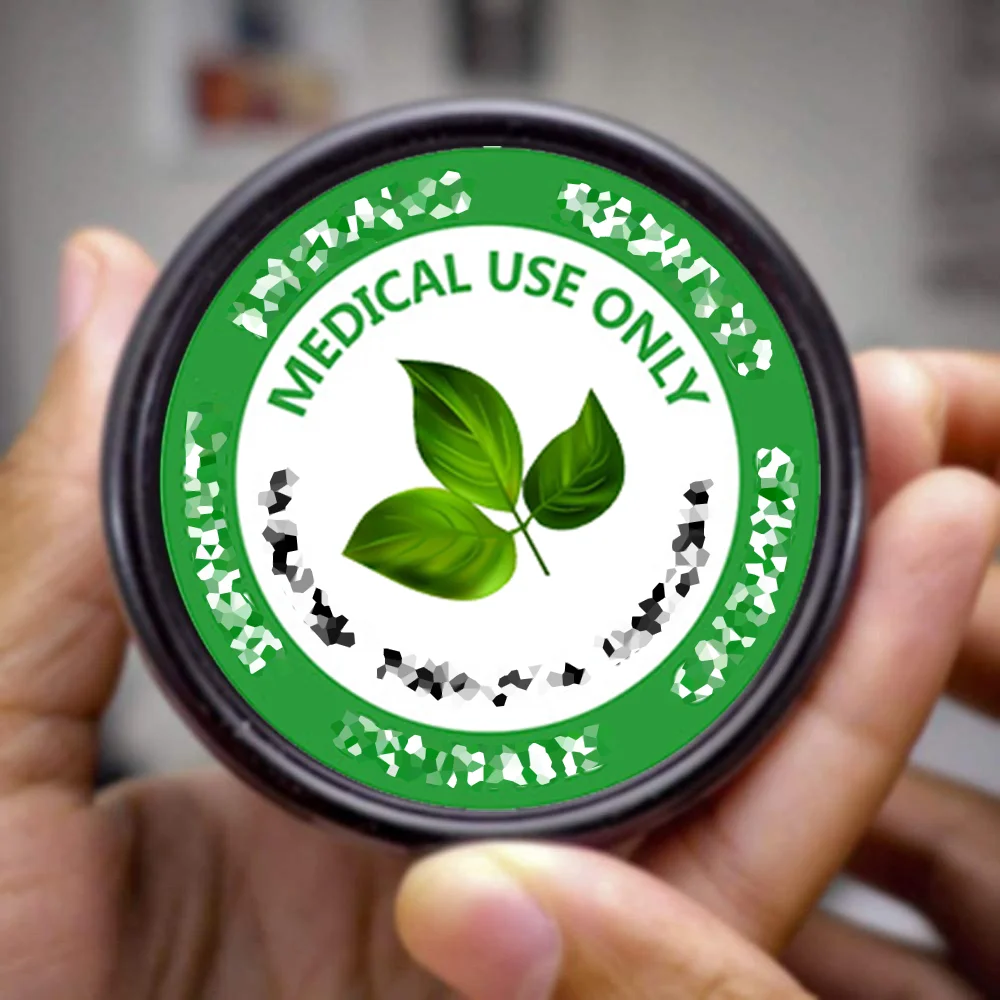 500 Rustic Style Warning Labels - Medical USE ONLY - 1.5 Inch Round Circles Adhesive Warning Stickers (Green)