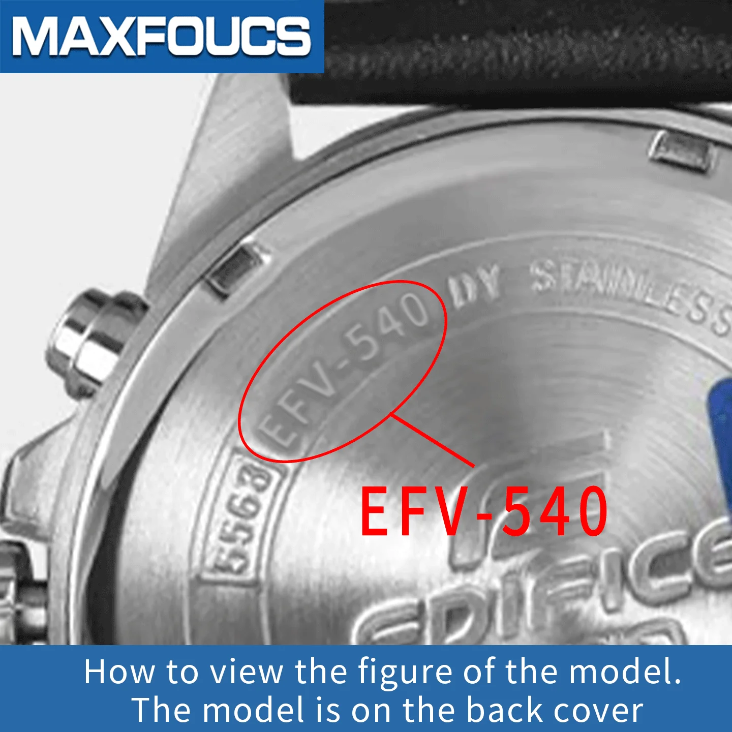 Mineralglas für Ca/sio EFV-500 510 530 540 570 580, transparente Uhr, Crsytal-Oberfläche, Ersatzteile – Detail 1