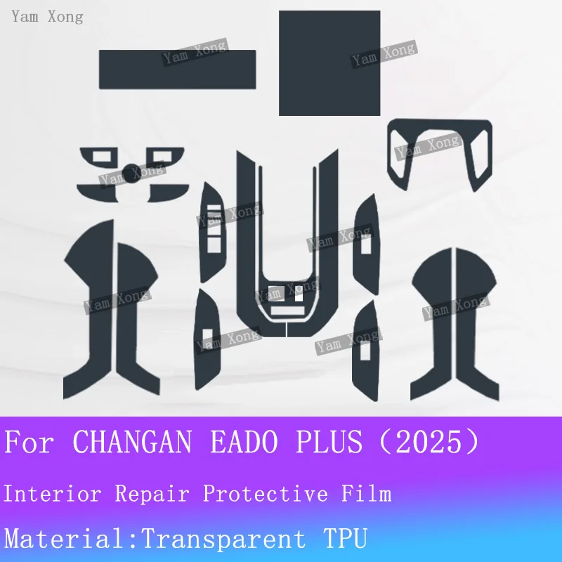 

For CHANGAN EADO PLUS 2025 Interior Screen Protector Anti-Scratch TPU Film Dashboard Navigation Control Panel Console Trim
