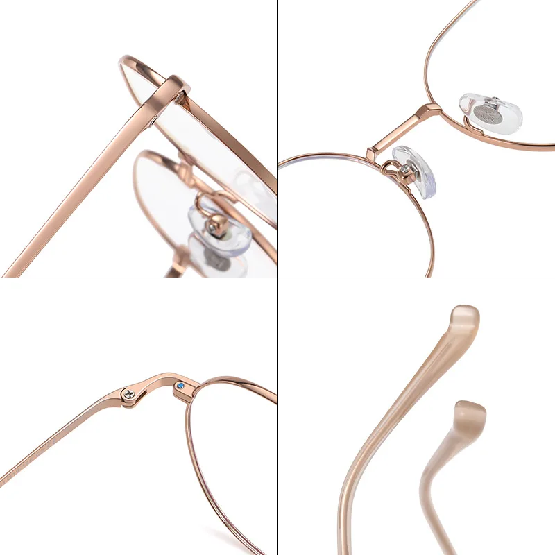 نظارات KAROS All Titanium لقصر النظر التقدمية للنساء وصفة طبية دائرية مضادة للضوء الأزرق فوتوكروميك #2