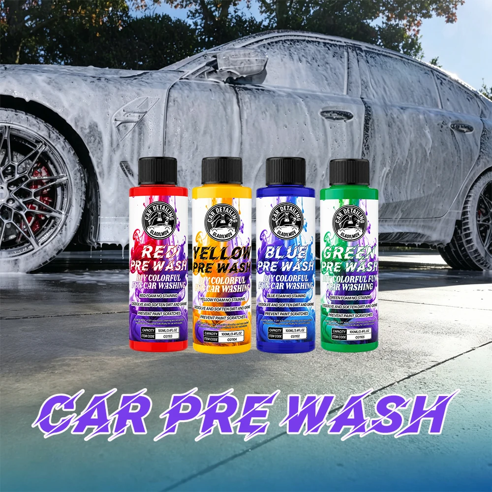 Colored Car Pre Wash Solution Magic High Concentration Foam Car Wash Shampoo