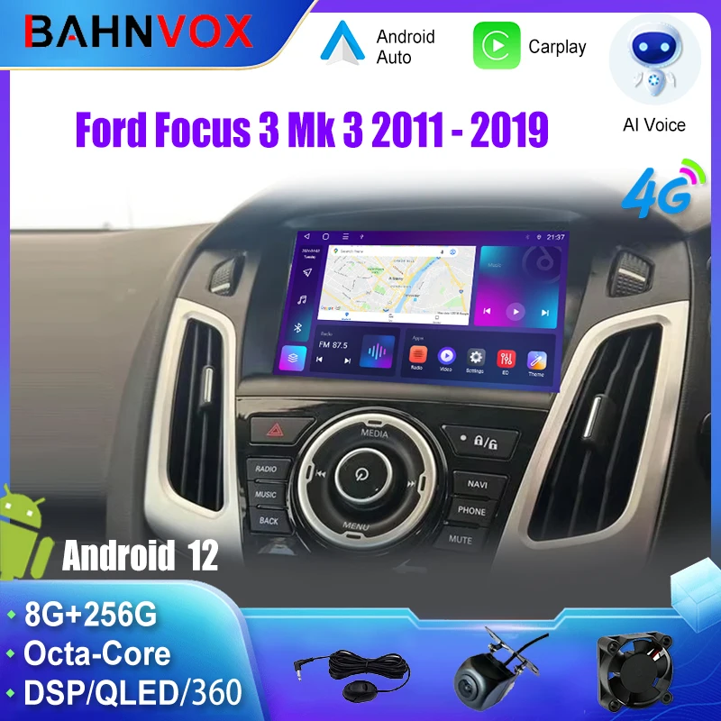 

Android Car Radio GPS Navigation Multimedia Video Player For Ford Focus 3 Mk 3 2011-2019 Stereo Tape Recorder Screen Head Unit