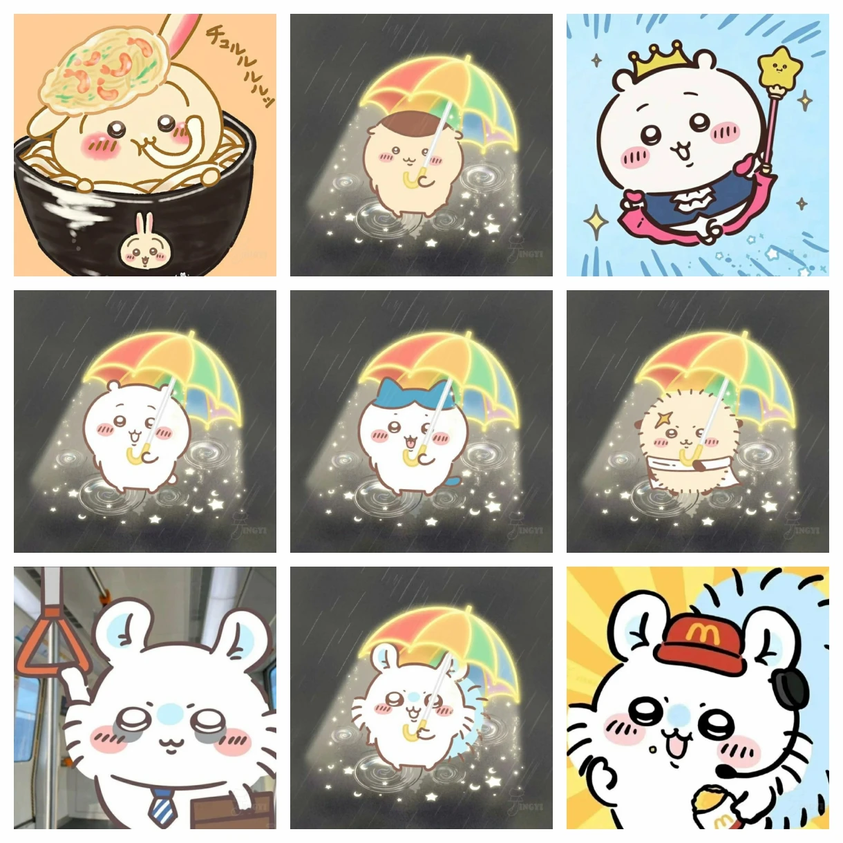 2025 شخصيات كرتونية لطيفة جديدة Chiikawa 5D DIY بها بنفسك الماس اللوحة فسيفساء شخصية الفن غرزة مجموعة مستديرة نمط الاصطناعي #1