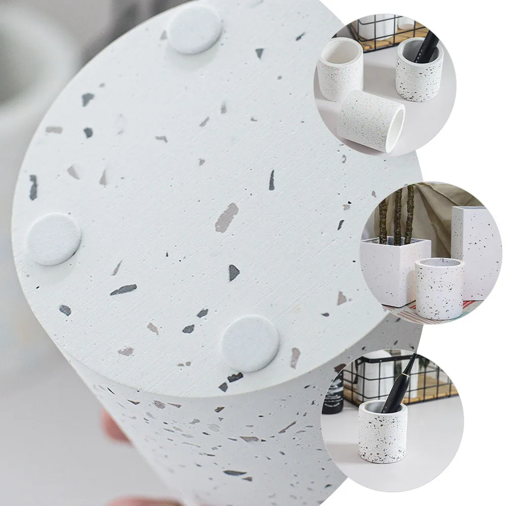 

Desktop Toothbrush Holder Practical Corrosion-Resistant Bathroom Organizer Comb Storage Vanity Brush Organizer