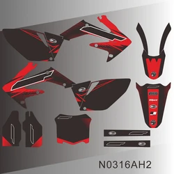 For HONDA CRF250 CRF250R 2006 2007 2008 2009 CRF 250R Full Graphics Decals Stickers Motorcycle Background Custom N0316AH