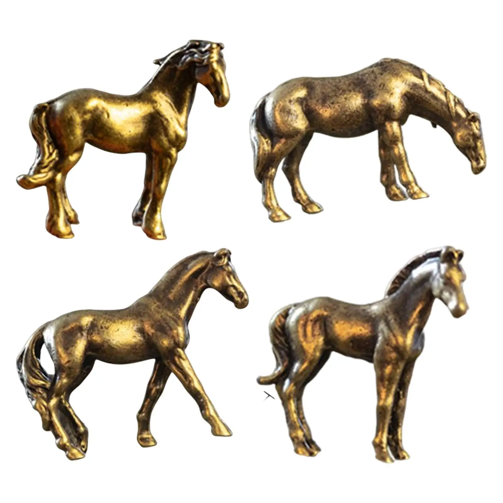 horse Statues Decoration Collectibles Party Favors Chic Gift Zinc Alloy