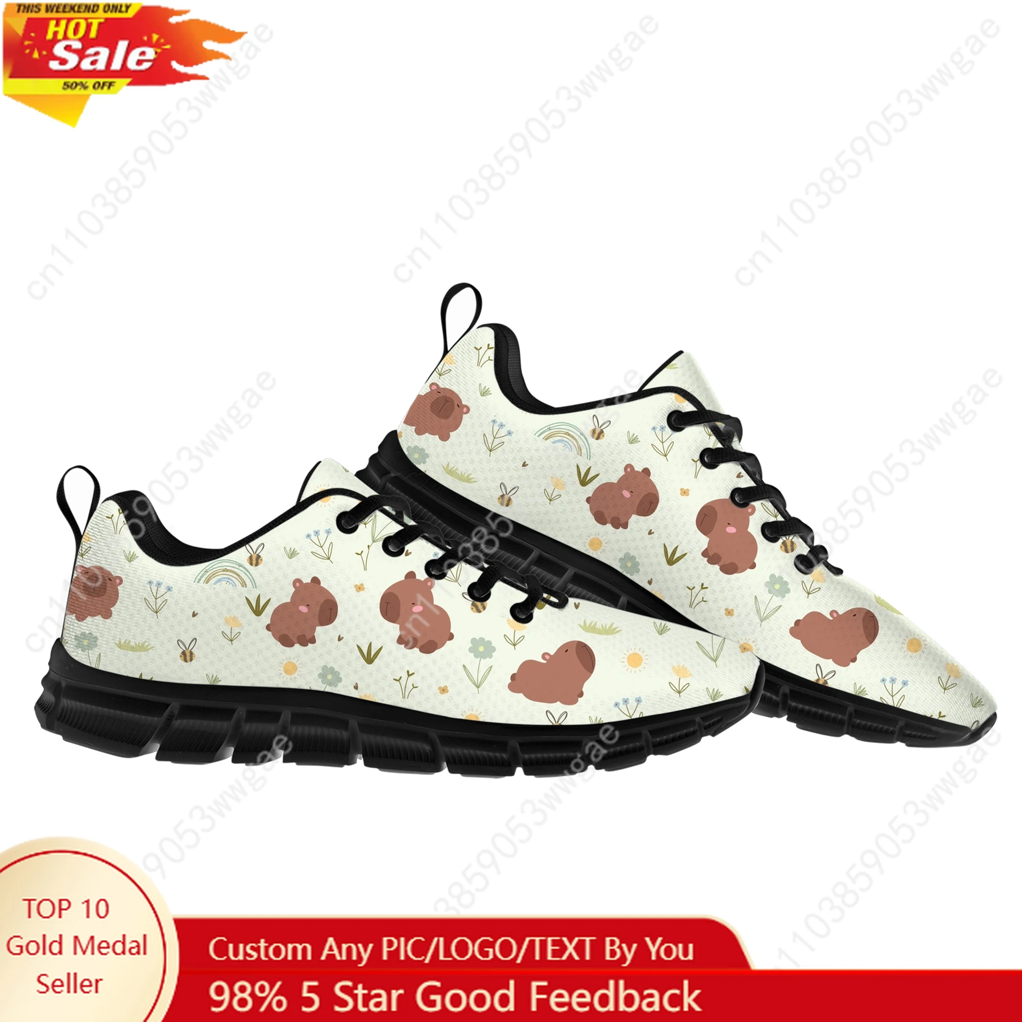 

Capybara Sneaker Mens Womens Teenagers Customized Sports Shoes Casual High Quality Comfortable Durable Cartoon Customized Shoes