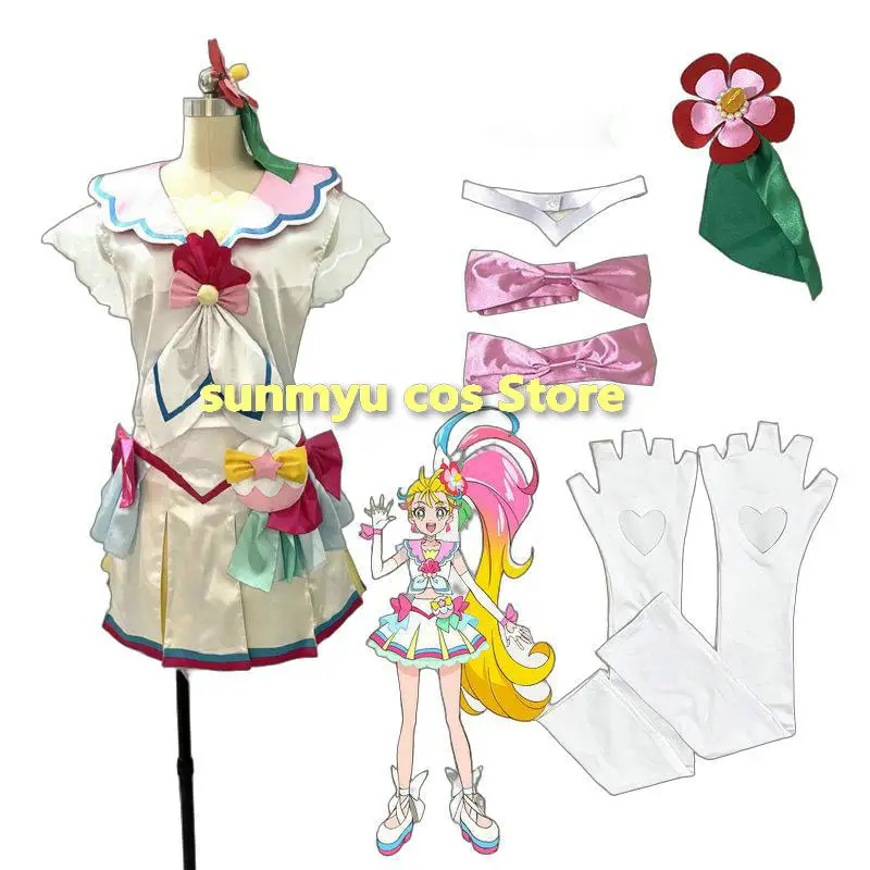 ¡Ropa tropical! Pretty Cure Cure verano Precure Natsuumi Manatsu disfraz Cosplay tamaño personalizado