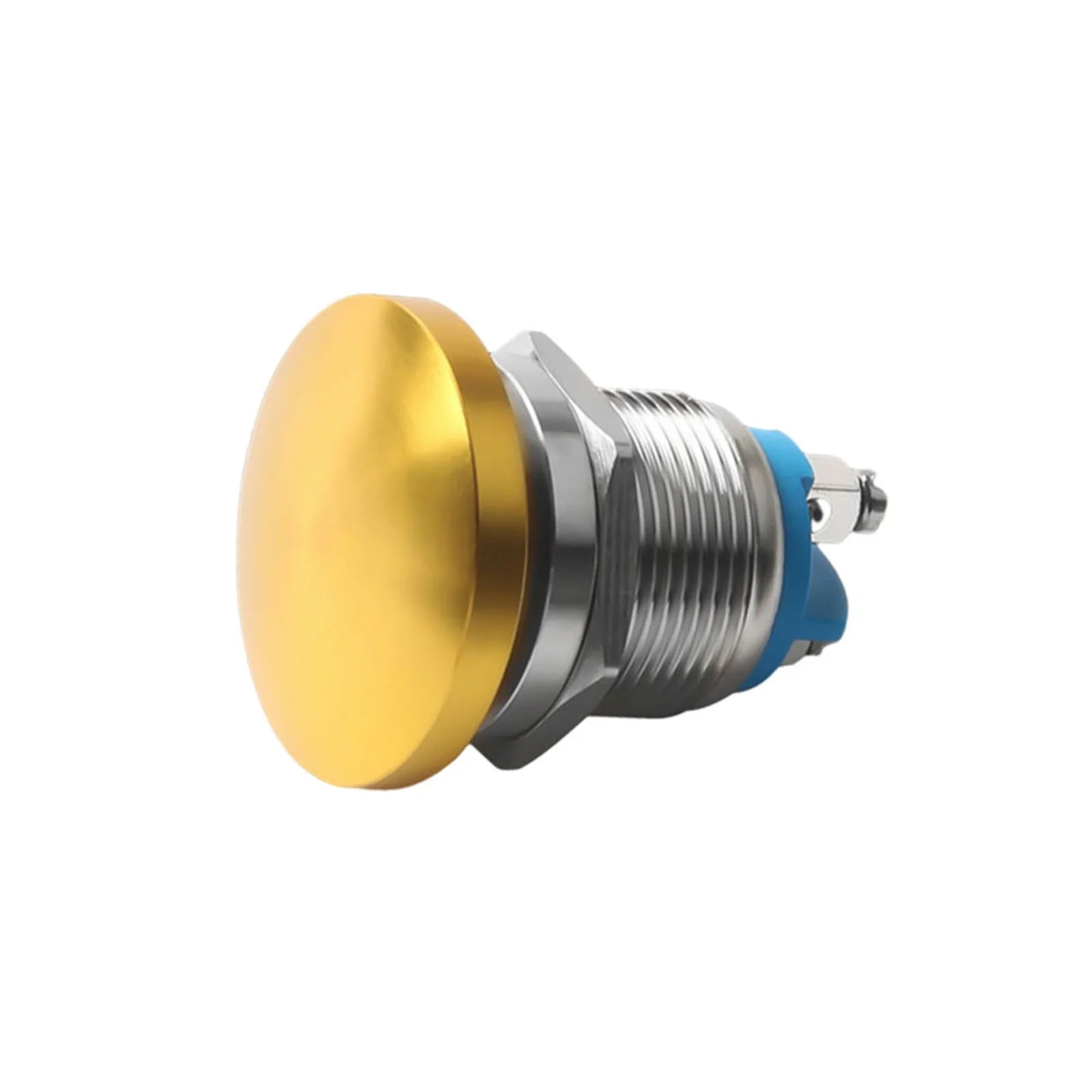 Mushroom Head Button Switch Momentary Self-Reset Mushroom Button Switch Mushroom Head Push Stainless Steel 16mm