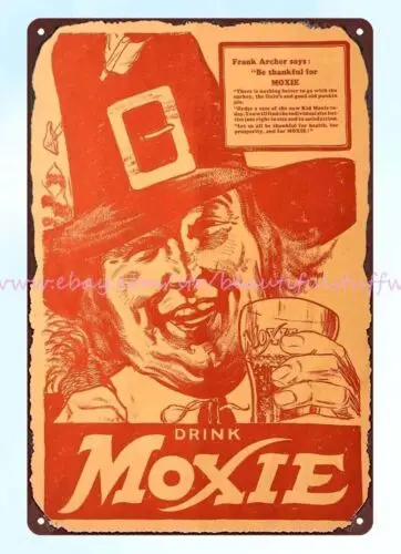 metal Decorative Collectibles wall art 1926 Moxie Soda metal tin sign