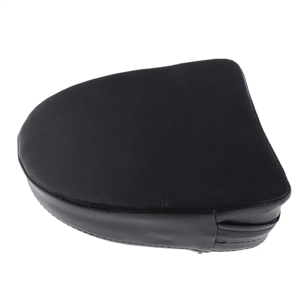 Black Leather Passenger Sissy Bar Backrest Pad with Luggage Rack for Harley VRSC 1250 Motorcycle Touring