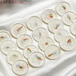 Rose Multilayer Wax Seaing Stamp Copper Head With Handle Clock DIY Envelope Letter Party Invitation Wedding Gift Scrapbooking