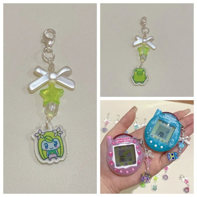 

Новый черно-белый кулон с машиной Тамагочи, милый кулон с персонажем, аксессуары, кулон