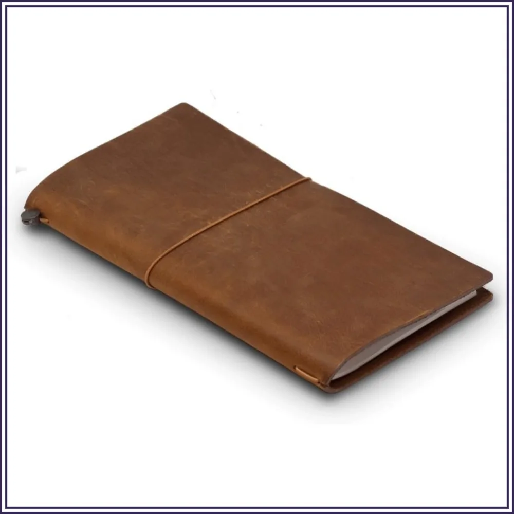 

Traveler's Notebook, Regular Size, Camel 15193006 - Premium Leather Journal