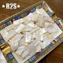 100pcs rectangle FanshapePure White Color  Shell Mother of pearl mosaic tile for Crafts DIY Decoration