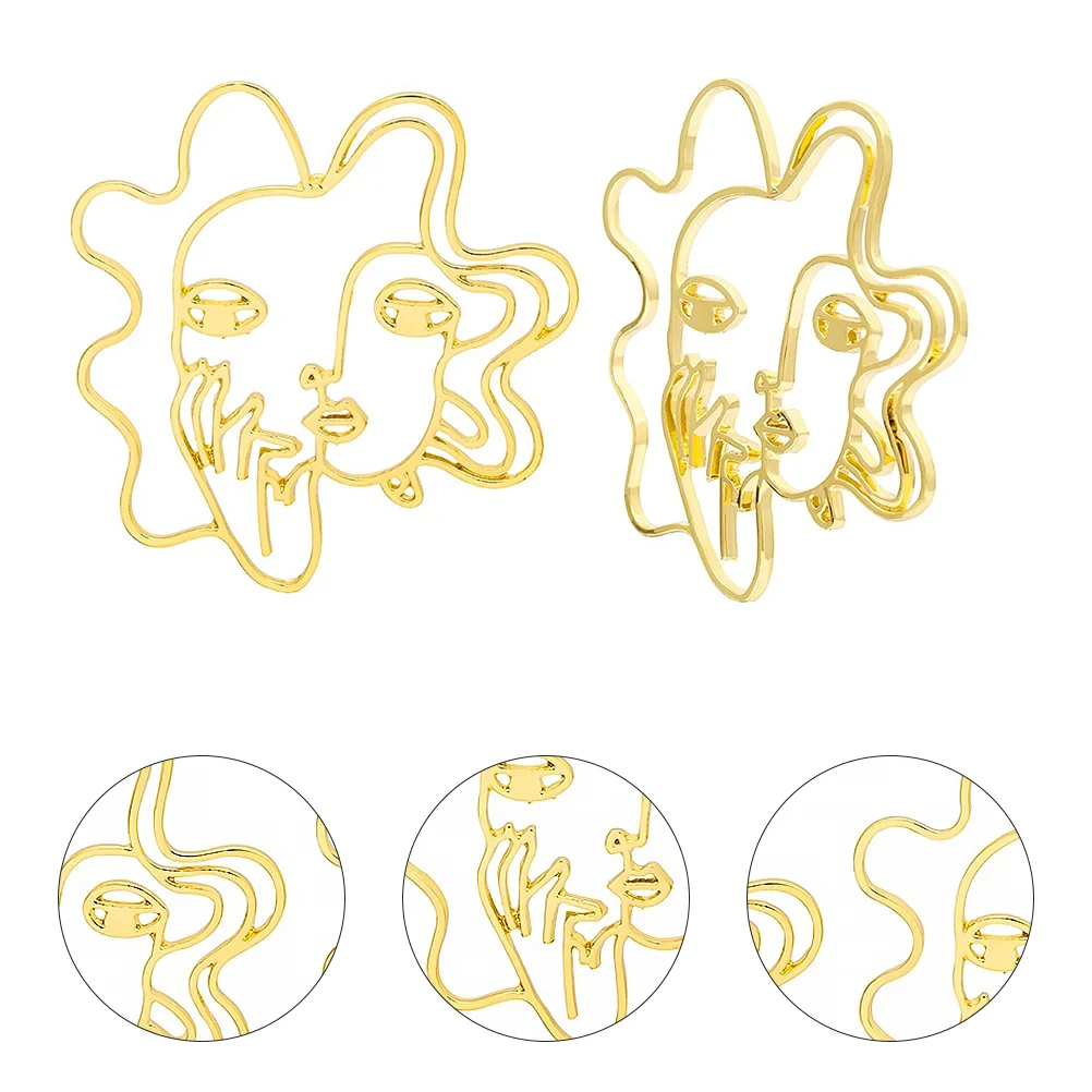 Creative Face Earrings Durable Accessories Shaped Studs Alloy Break-resistant Women Decorative Fashionable