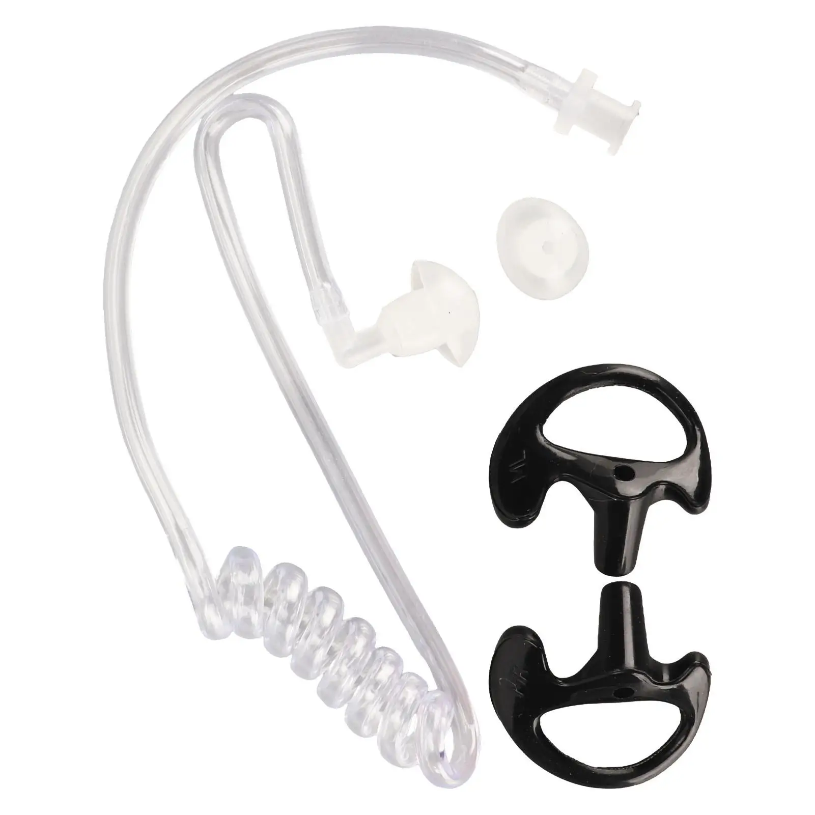 Clear Acoustic Tube Earpiece Earbuds Coil Tube - Ergonomic Replacement