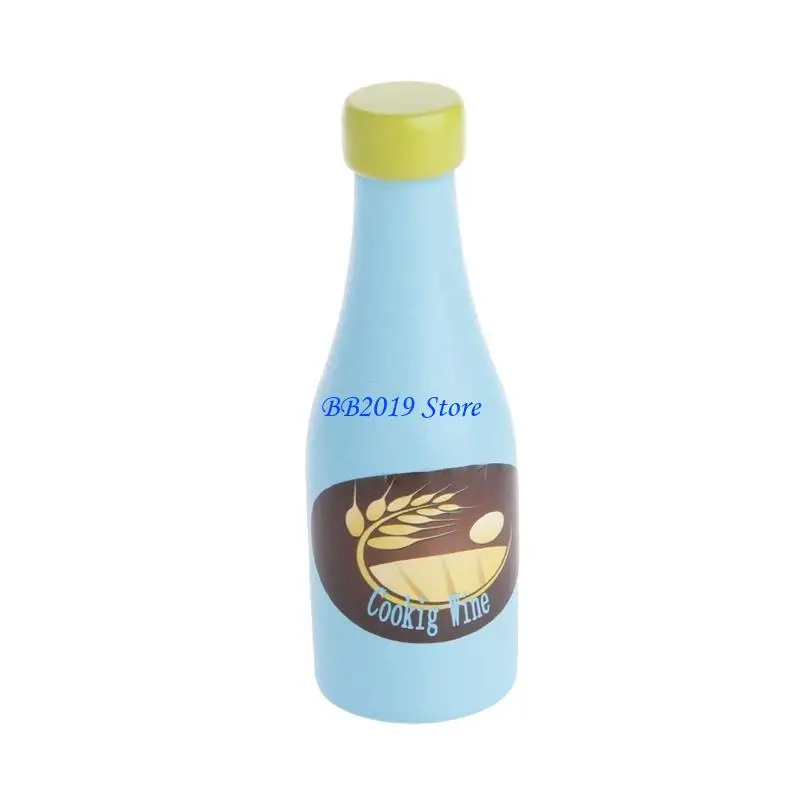 Q0KB 3pcs Niños Finge papel para jugar a cocina Wooden Cutting Set Child