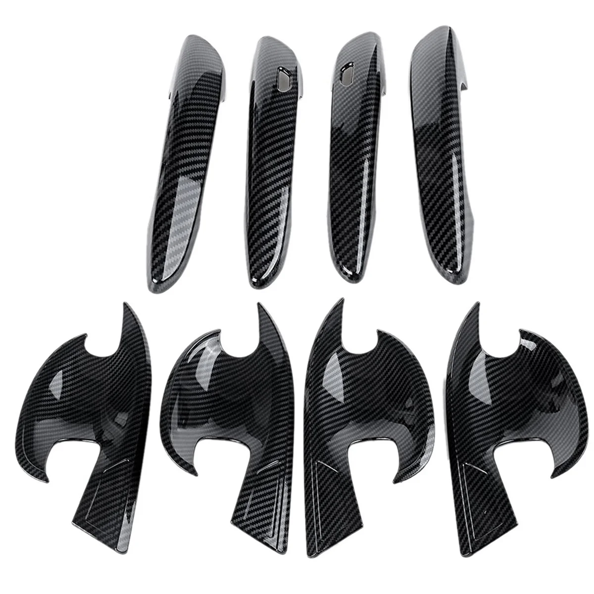 

For Mazda CX30 CX-30 2020 2021 Carbon Fiber Car Door Handle Protective Protective and Door Handle Outer Bowl Trim Cover -L94A