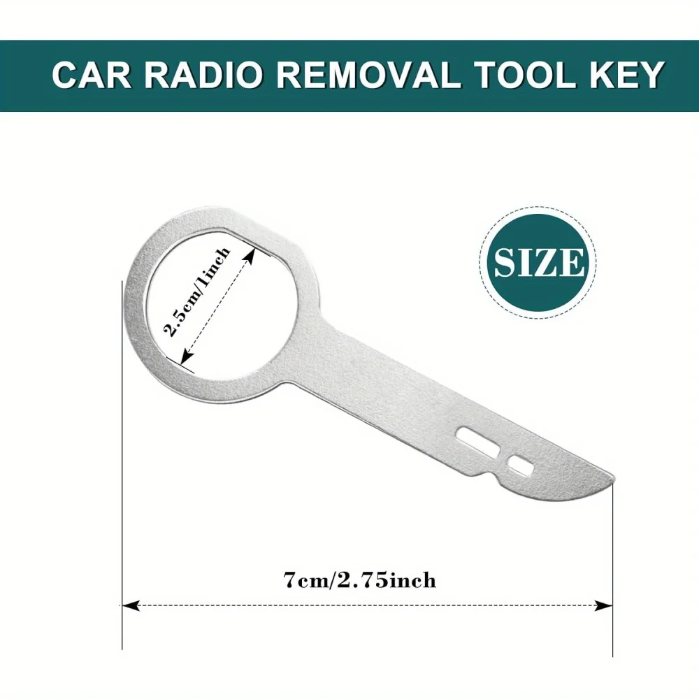 4-teiliges Radio-Stereo-Entfernungs- und Ausbauwerkzeug-Set für VW, Audi, Ford, Mercedes-Benz, Skoda – Kfz-Ersatzteile – Detail 6