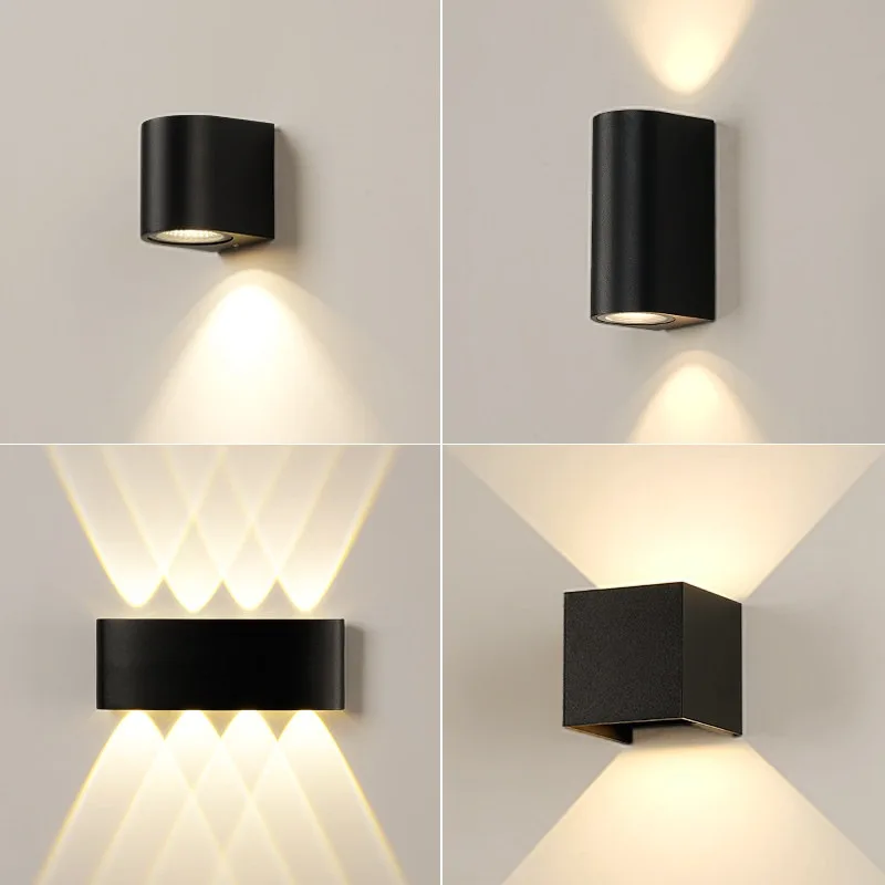 LED outdoor wall lamp waterproof wall washer spotlight outdoor courtyard balcony staircase aisle wall lamp bedroom bedside lamp