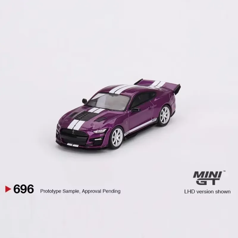 for Spot MINI GT 1:64 Scale Diecast Mustang Shelby GT500 Red Alloy Sports Car Model Static Display Classic Collection Gift