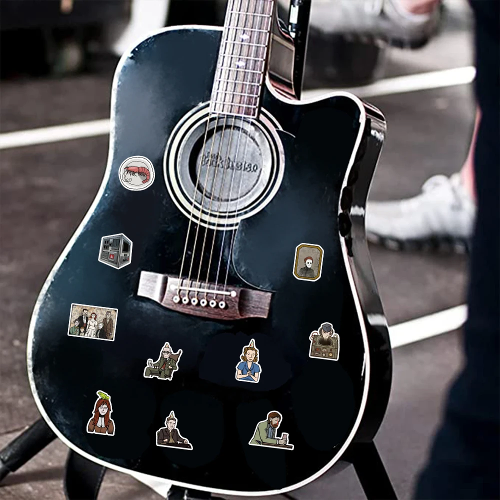 60PCS Embroidered Lake Retro Sticker Waterproof DIY Phone Case Luggage Guitar Skateboard Decoration Cute Laptop Sticker Pack