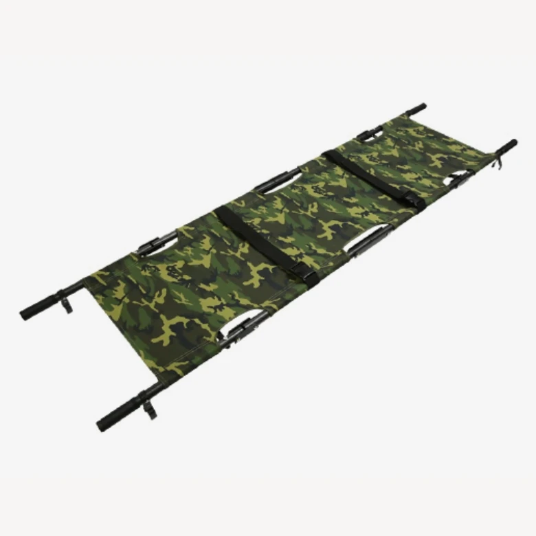 High-end Carbon Fiber 4 Folding Portable Thickening Super Light Rescue Battlefield Stretchers