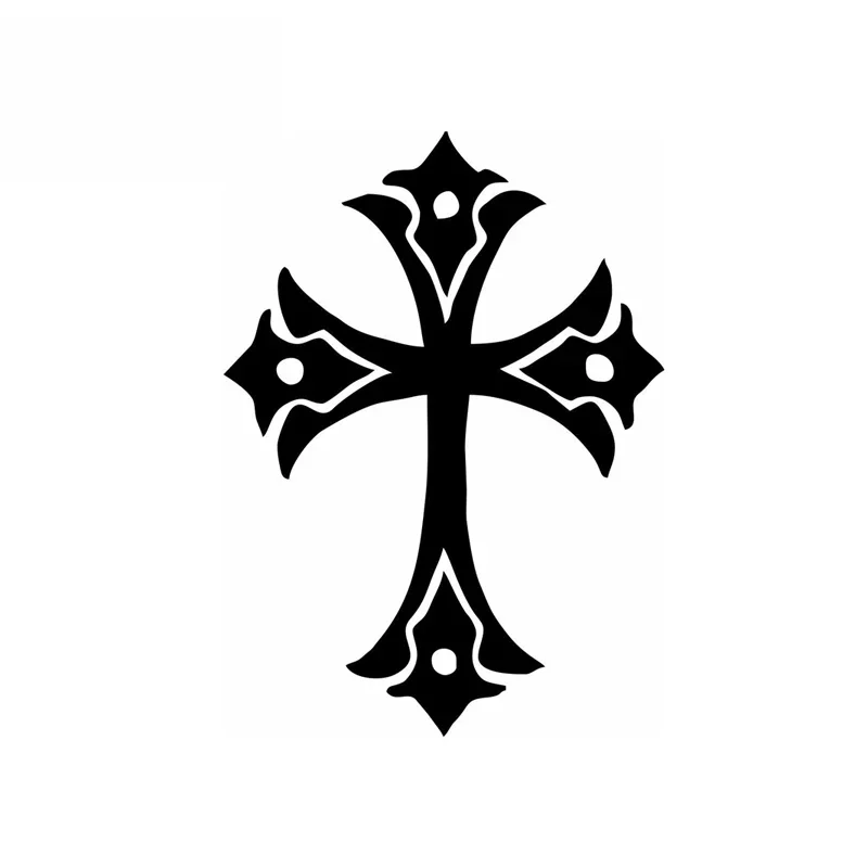 

The Holy Cross Jesus Vinyl Car Motorcycle Sticker Decals Black/Silver 9.6CM*12.7CM