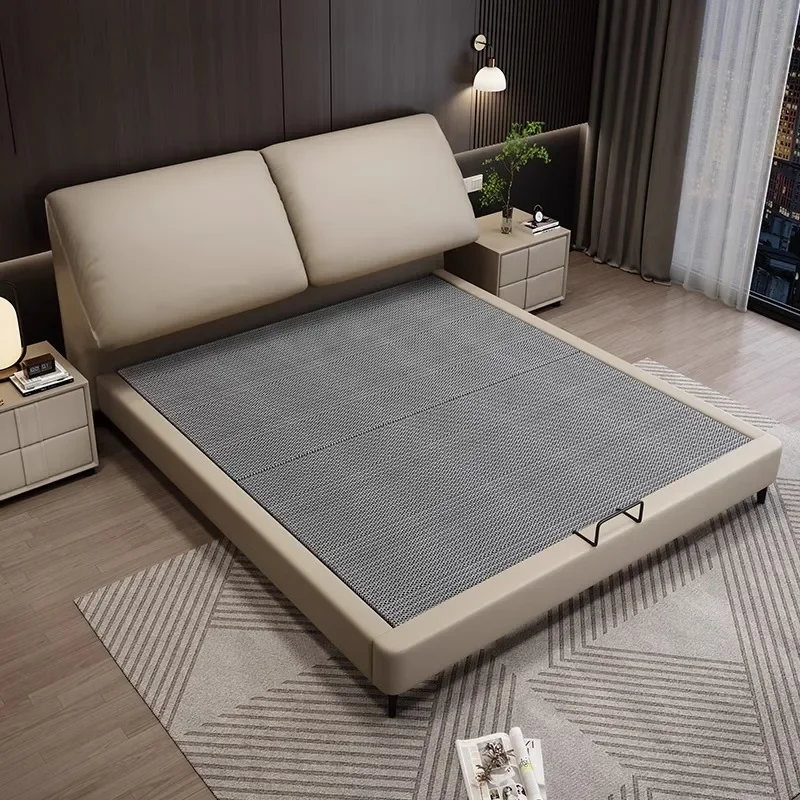 

# L Mid Century Luxury Design Modern Queen Size Bed Comfortable Cama Box Casal FurnitureMinimally Comfortable Double Bed