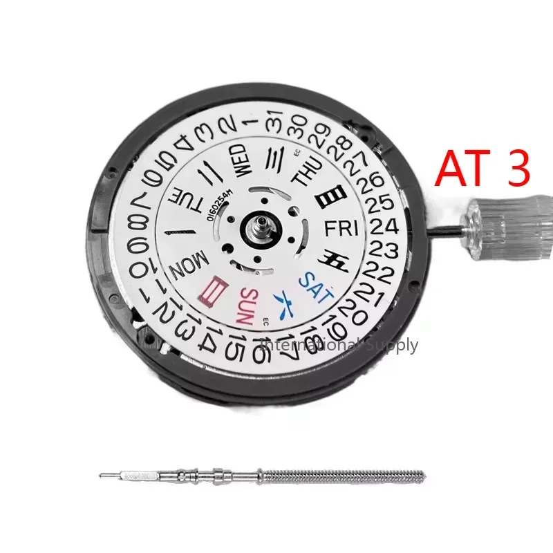 Japan nh36 3 Uhr mechanisches Uhrwerk nh36a nh35 weißes Daten rad automatische Automatik aufzug