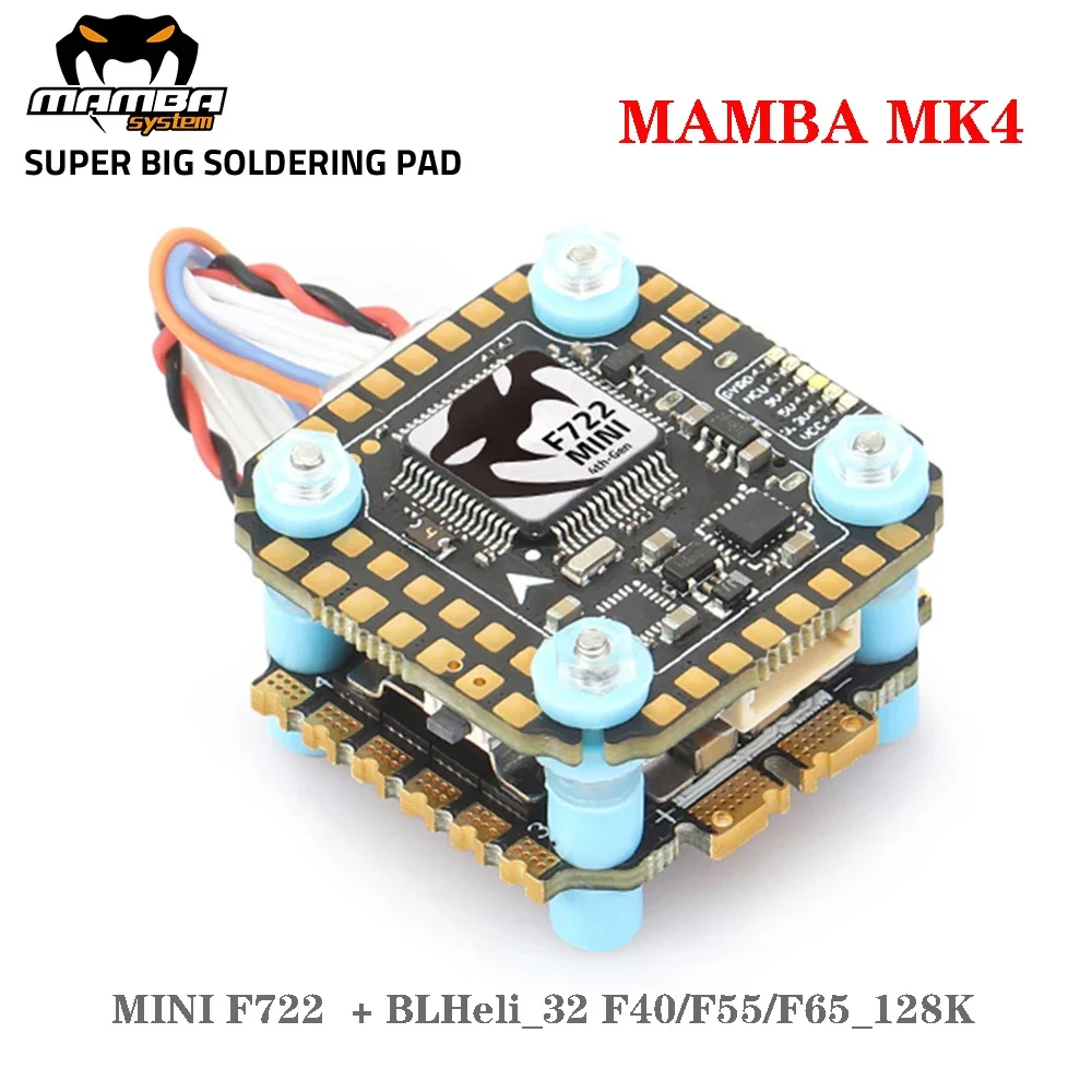 DIATONE MAMBA MK4 F722 MINI OSD kontroler lotu W/blheli_ 32 f40 _ 128k ESC dsot300/600/1200 3-6S dla dronów wyścigowych FPV